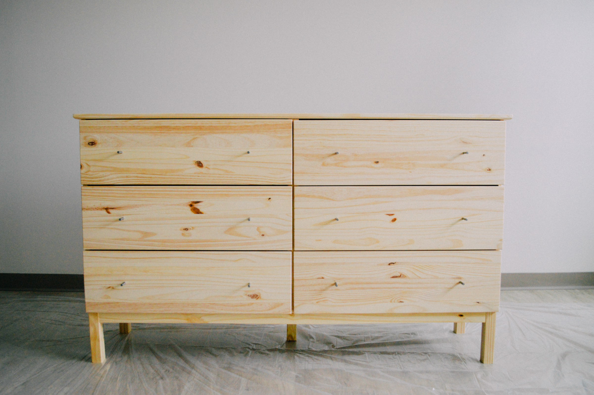 Diy: ikea tarva dresser hack