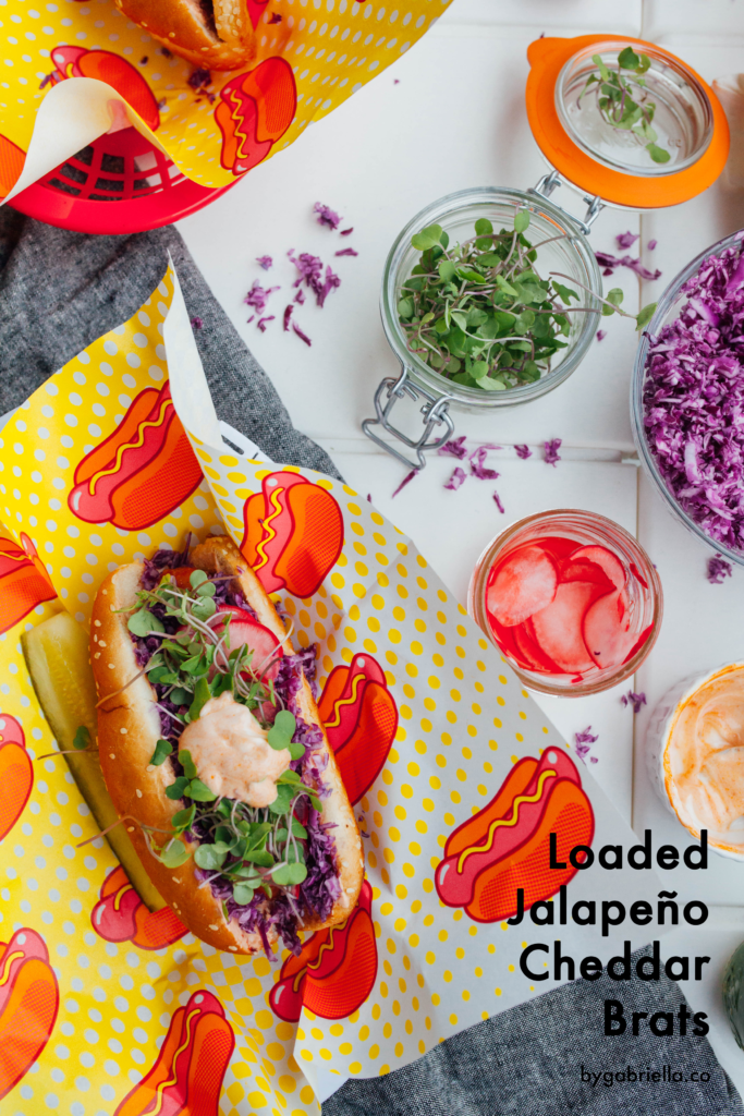 Loaded Jalapeño Cheddar Brats Recipe By Gabriella