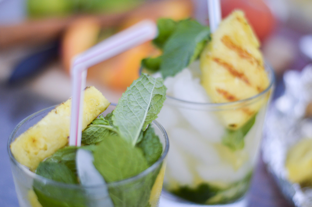 Recipe for Grilled Pineapple and Mint Caipirinha | By Gabriella