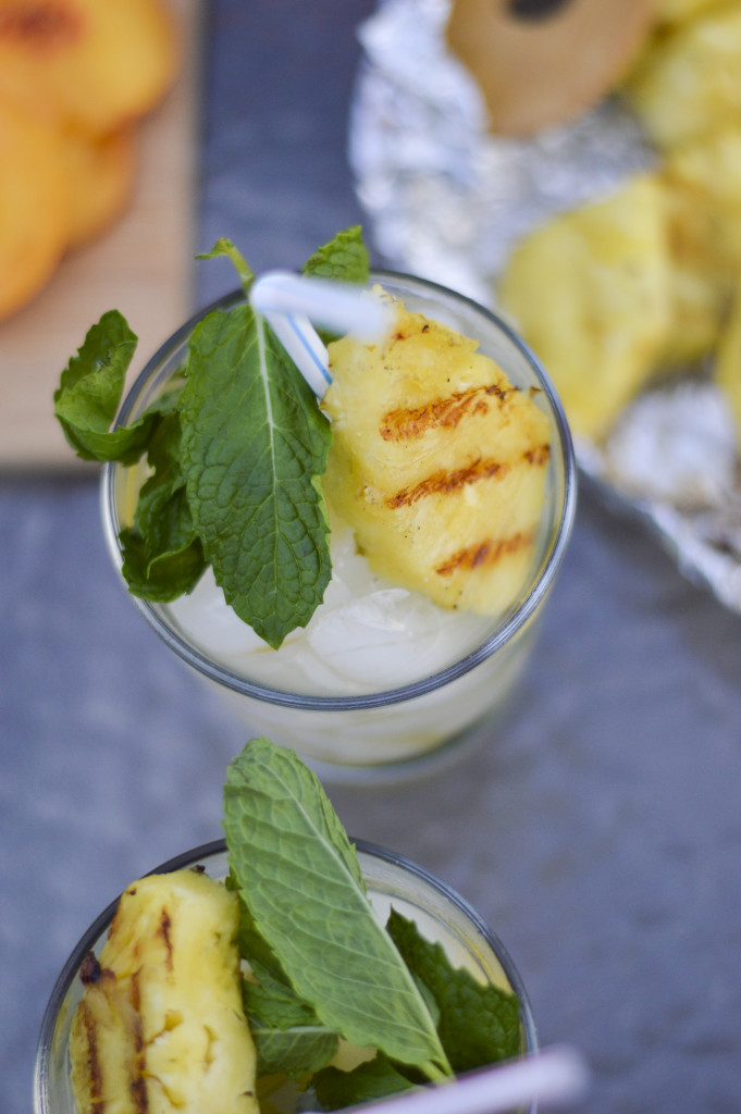 Recipe for Grilled Pineapple and Mint Caipirinha | By Gabriella