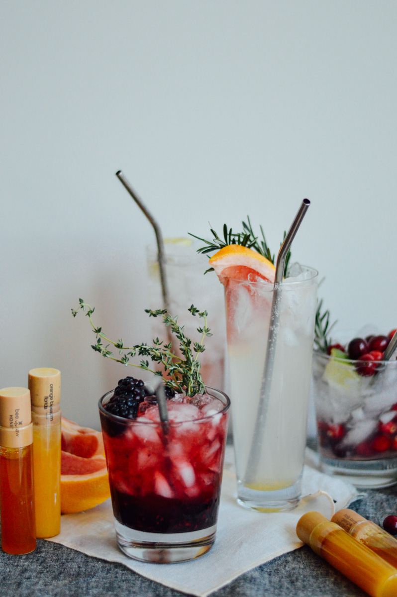 Crafting honey cocktails with Bee Raw's fruit honey flight // by gabriella @gabivalladares