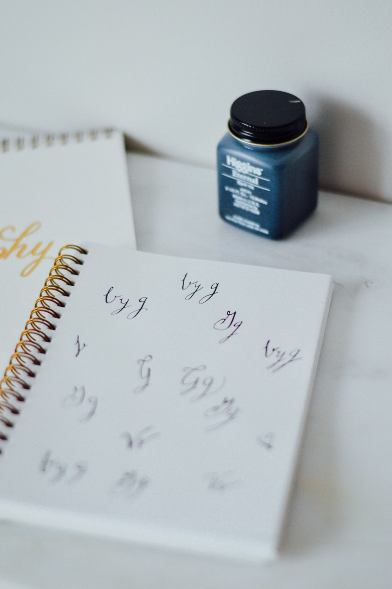 On the art of learning calligraphy // by gabriella @gabivalladares