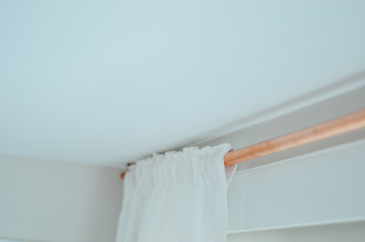 DIY Copper Curtain Rods for under $30 // by gabriella @gabivalladares