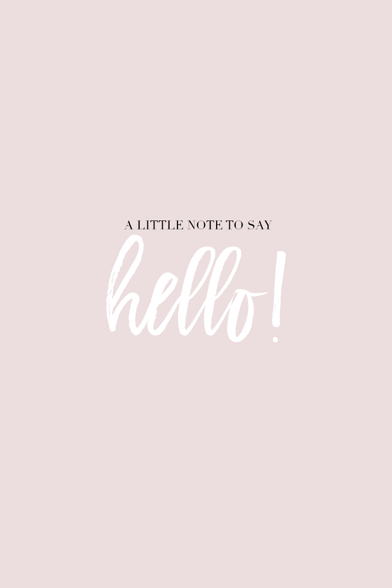 Download your free printable greeting card: A little note to say hello! // by gabriella