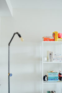 Make your own DIY floor lamp out of pipes // bygabriella.co