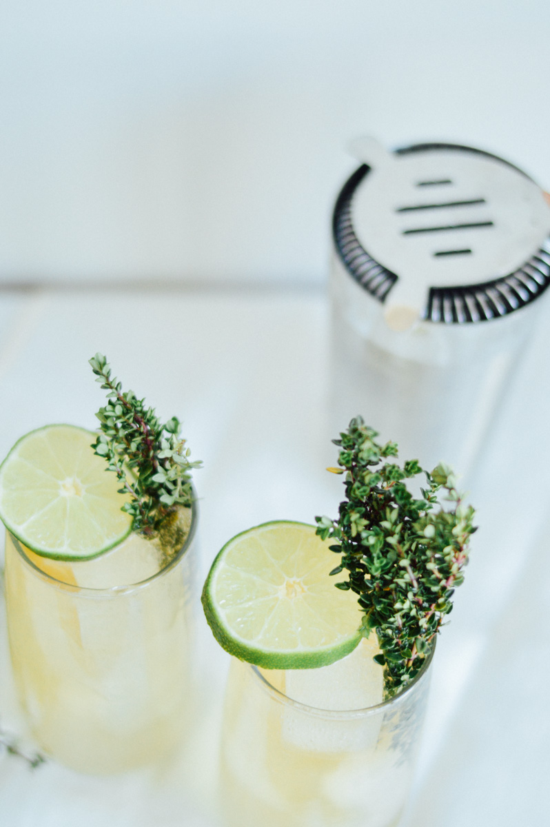 Easy Sparkling Elderflower Cocktail Recipe // bygabriella.co