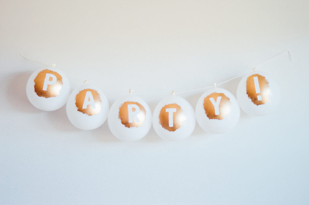 An easy DIY balloon banner tutorial for Any Excuse to Party / bygabriella.co