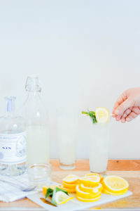 An easy to make basil botanical lemonade / bygabriella.co