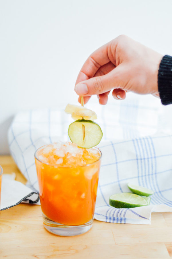 Apricot Pimm's Fizz Cocktail Recipe / By Gabriella