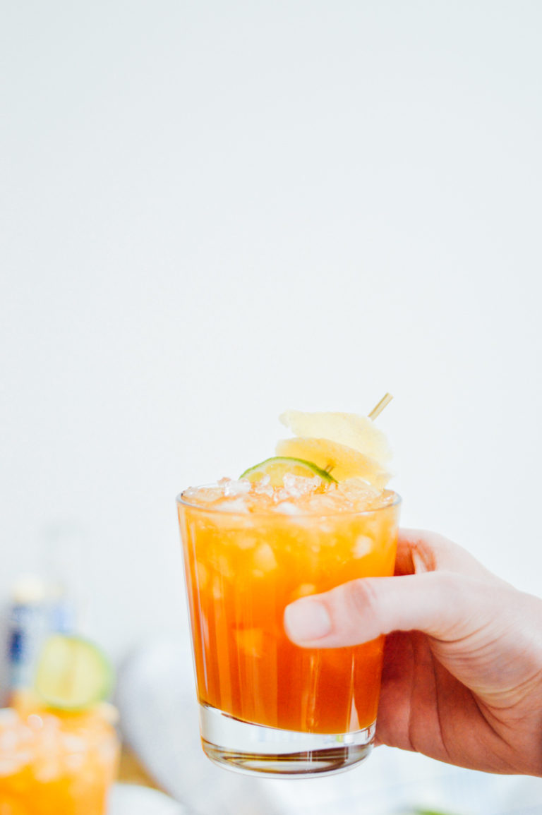 Apricot Pimm's Fizz Cocktail Recipe / By Gabriella