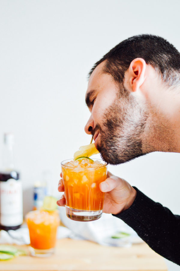 Apricot Pimm's Fizz Cocktail Recipe / By Gabriella