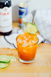 A spring Apricot Pimm's Fizz cocktail with a gingery kick / bygabriella.co