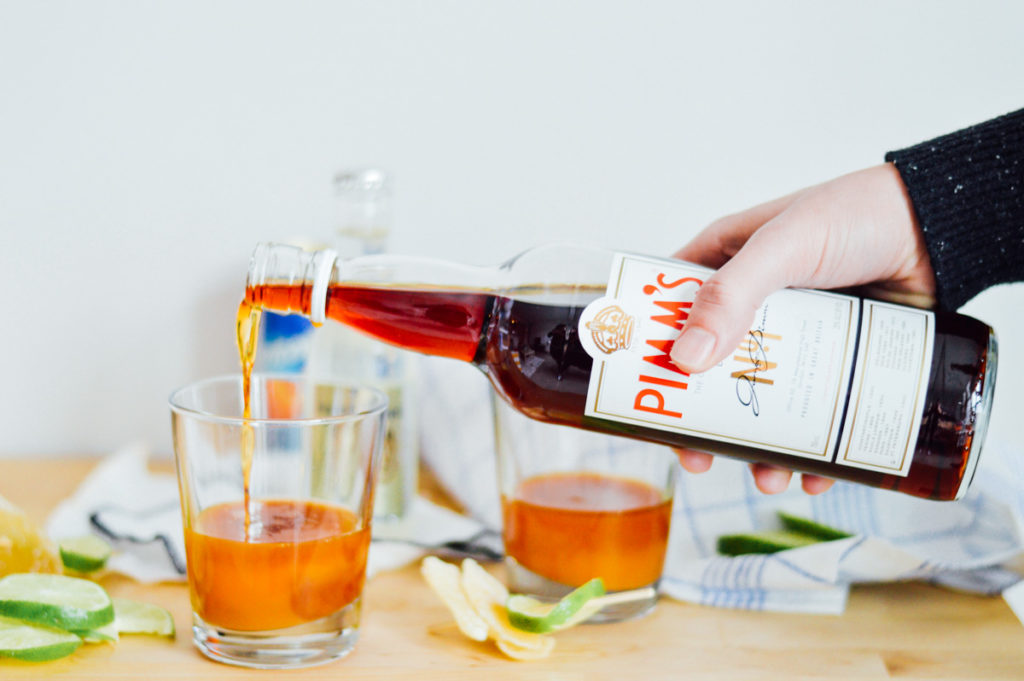 Apricot Pimm's Fizz Cocktail Recipe / By Gabriella