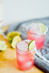 Beet simple syrup and mezcal make for the most delicious sweet beet margarita / bygabriella.co