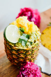 When your tropical pineapple guacamole comes in a pineapple bowl, you know it's going to be good / bygabriella.co