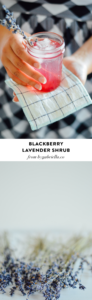 DIY: Blackberry Lavender Shrub recipe for the Everyday Cocktail | bygabriella.co