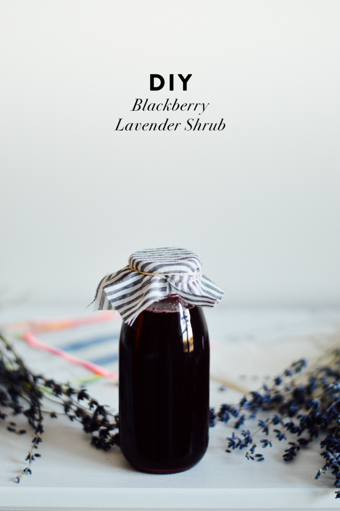 DIY: Blackberry Lavender Shrub recipe for the Everyday Cocktail | bygabriella.co