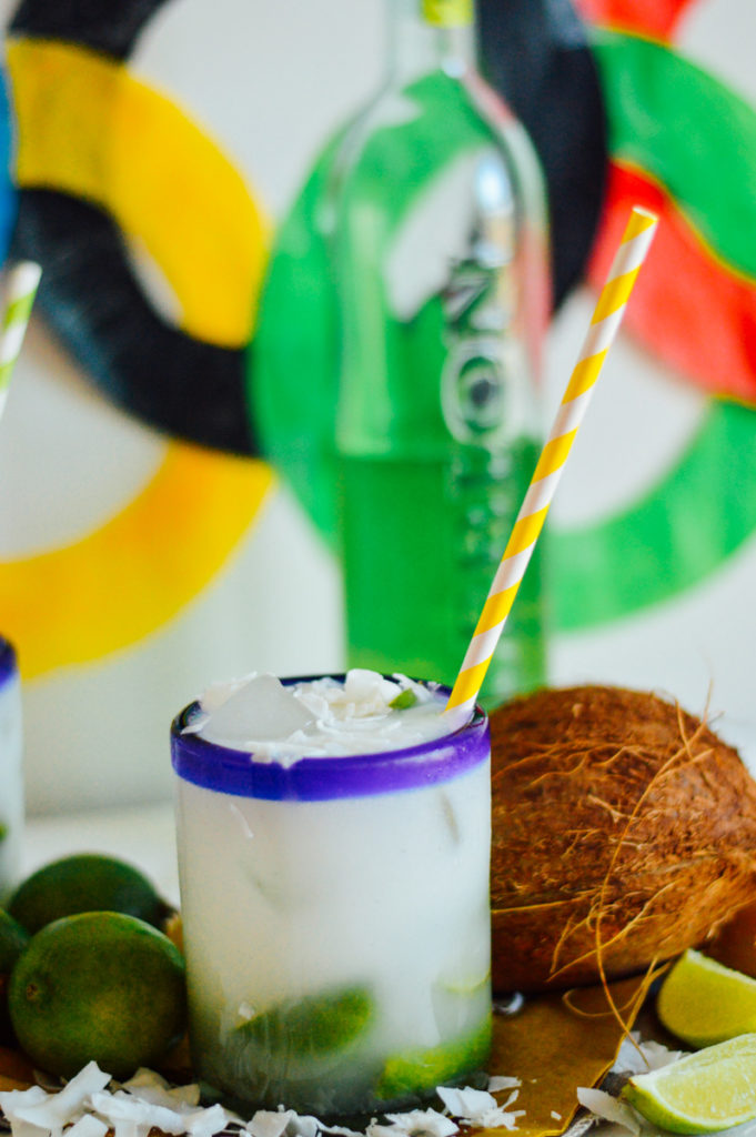 A Sweet Coconut Caipirinha recipe to celebrate the 2016 Rio Olympics!  / bygabriella.co