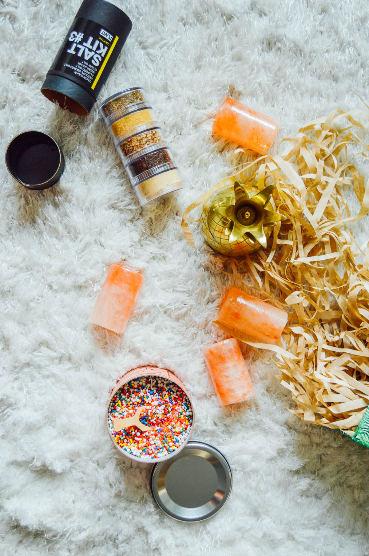 How to stock your bar with Uncommon Goods - think gold pineapple tumblers, sprinkles, and more! / bygabriella.co