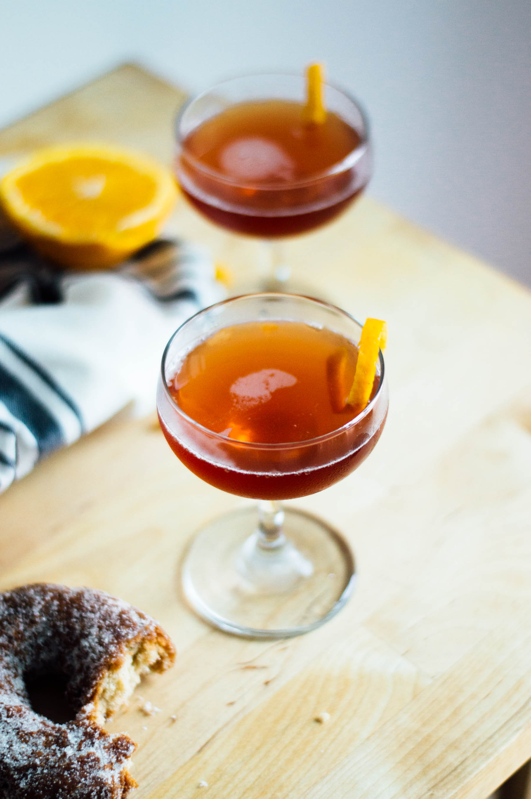 Whip up the Jack Rose Cocktail recipe with just 3 ingredients and about 2 minutes of your time! | bygabriella.co