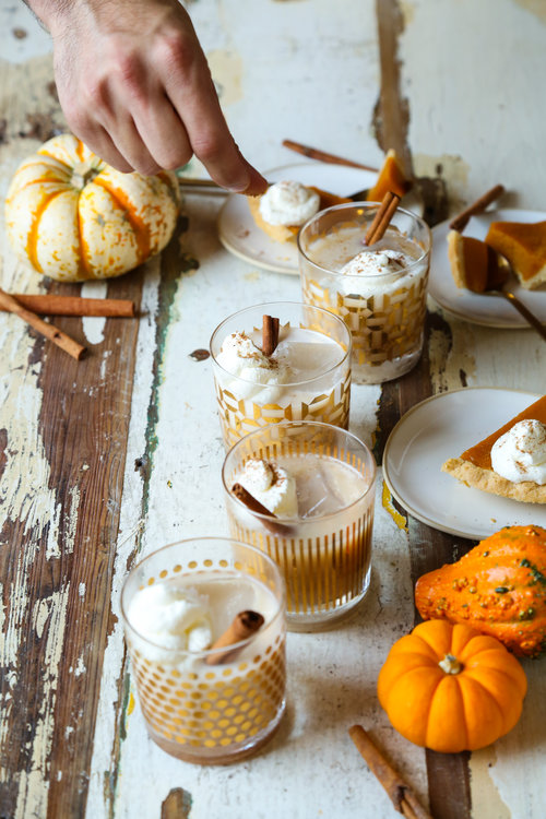 12 Fall cocktails to try right now (before winter gets here!) including this Pumpkin Spice Milk Bourbon Punch | bygabriella.co