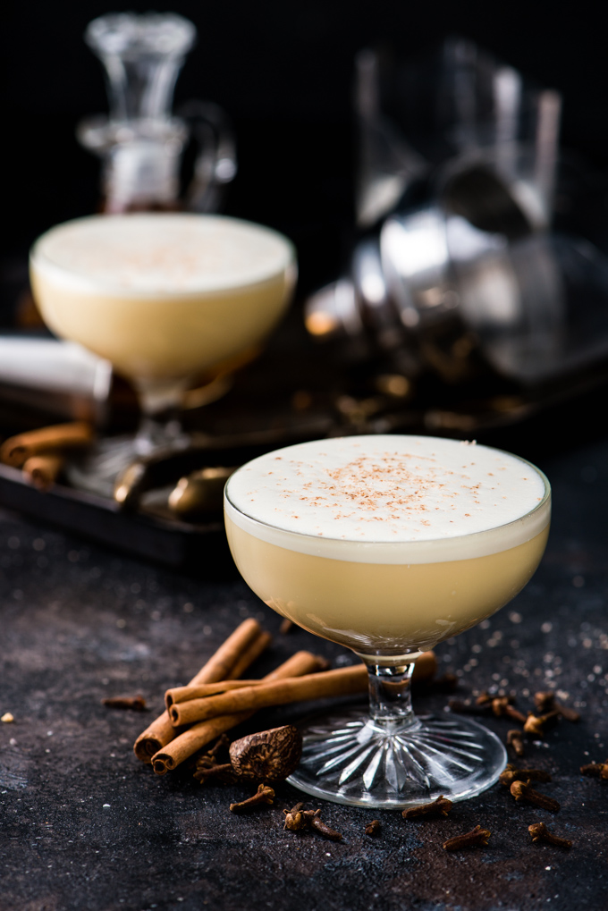 12 Fall cocktail recipes that you should definitely be trying right now - before winter gets here! Like this Egg Nog Cocktail by The Adventures of Bob & Shan | bygabriella.co