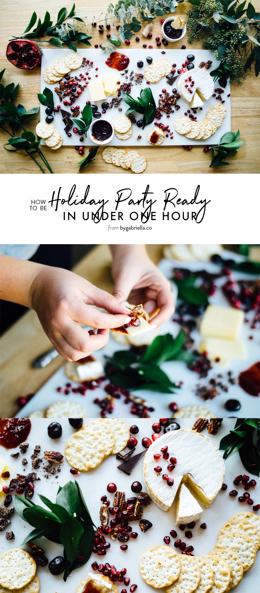 How to be holiday party ready in under 1 hour with a few quick tips & tricks from Gabi Valladares | bygabriella.co @gabivalladares