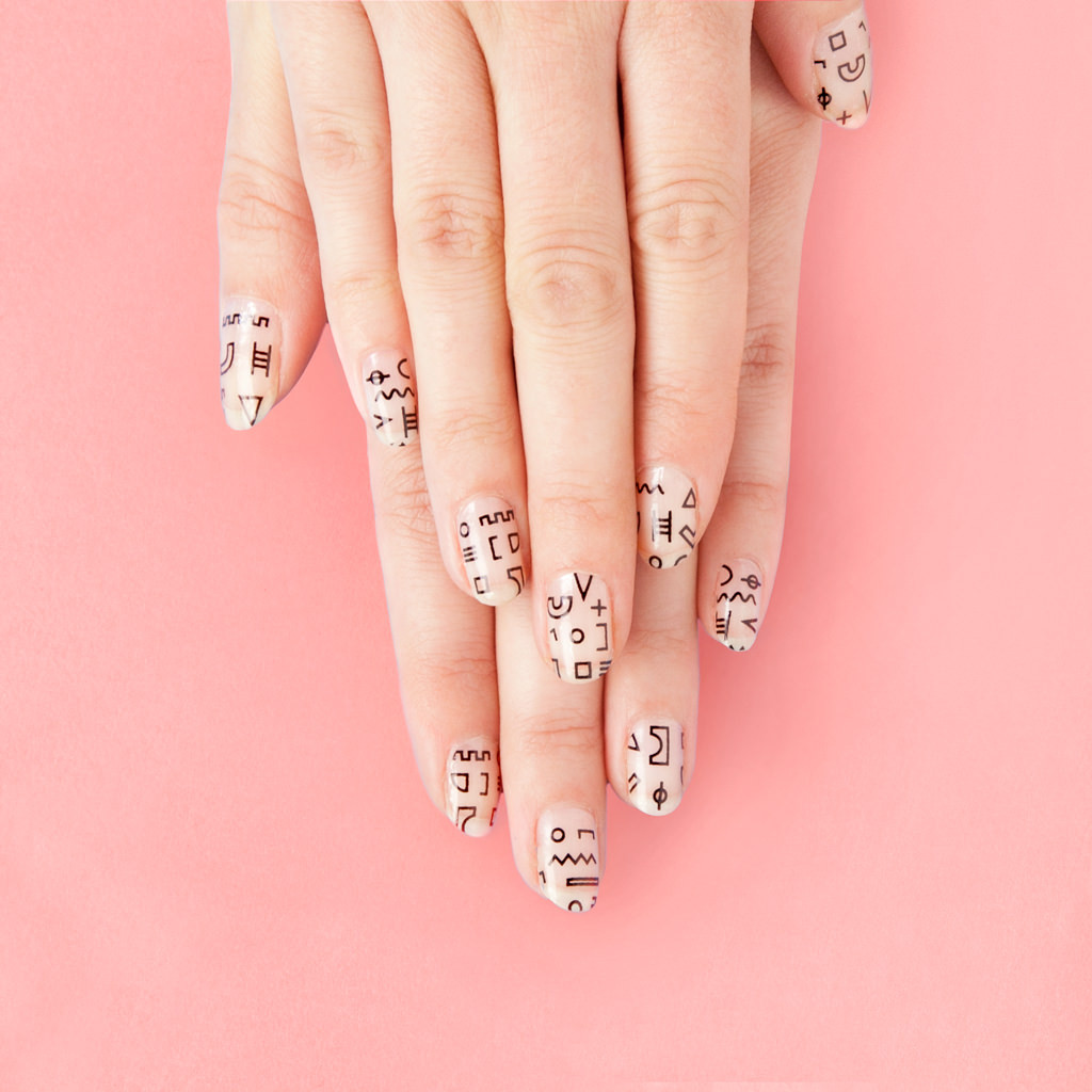 Shapes Nail Decals by Bando as featured in By Gabriella's Holiday Gift Guide for your colleague | bygabriella.co