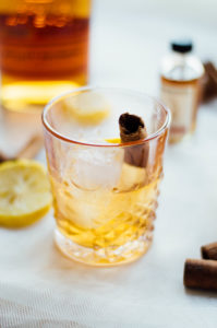 A Cinnamon Maple Bourbon cocktail recipe fit for winter. Just a few ingredients later and you'll be enjoying your own right at home. | bygabriella.co