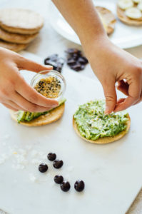 Healthy snack tips for the 2017 gal on the go - think avocado everything on a sandwich thin. So much yum! | bygabriella.co