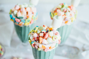 Lucky Charms Milkshake recipe for the festive St. Patrick's Day weekend! | bygabriella.co