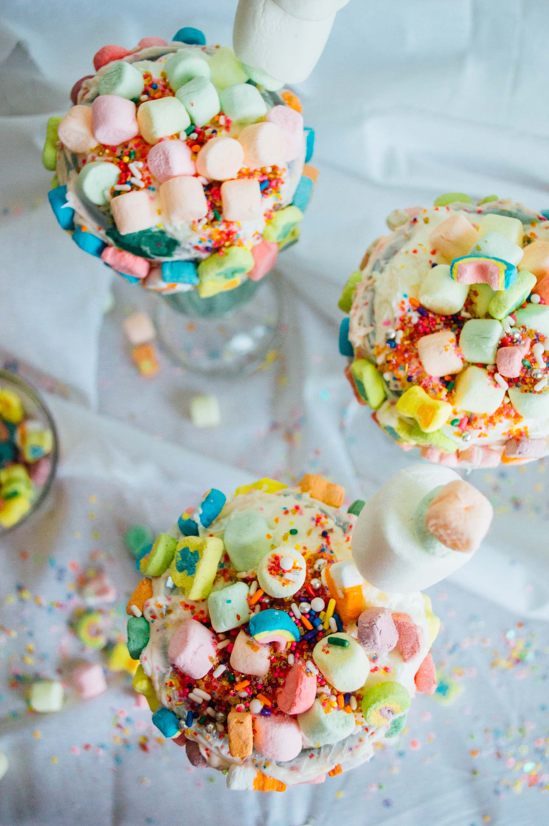 Lucky Charms Milkshake recipe for the festive St. Patrick's Day weekend! | bygabriella.co