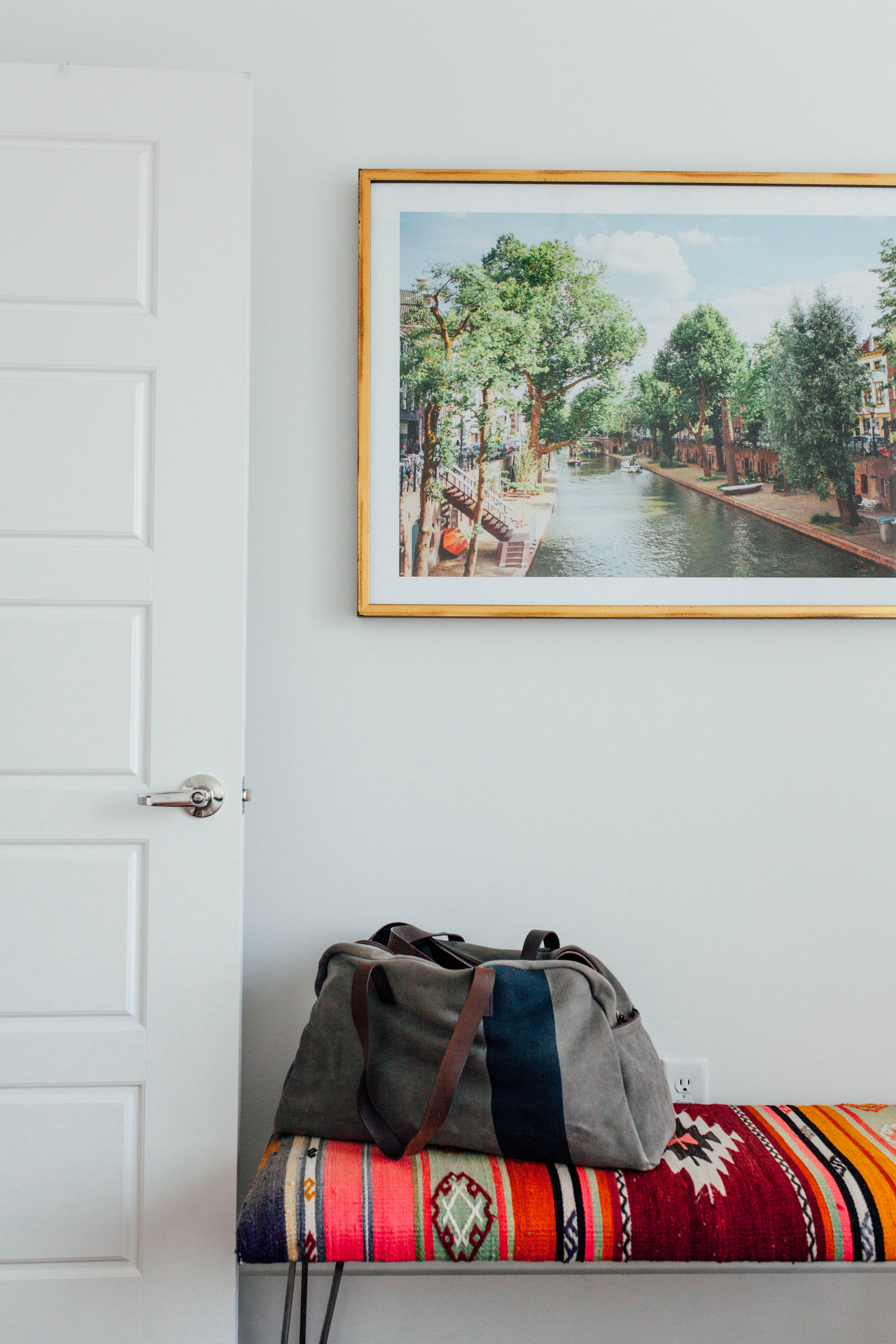 My very first Framebridge frame featuring a photo from Utrecht in The Netherlands in a gold brushed frame - this is how we're savoring our travels. #ad | bygabriella.co