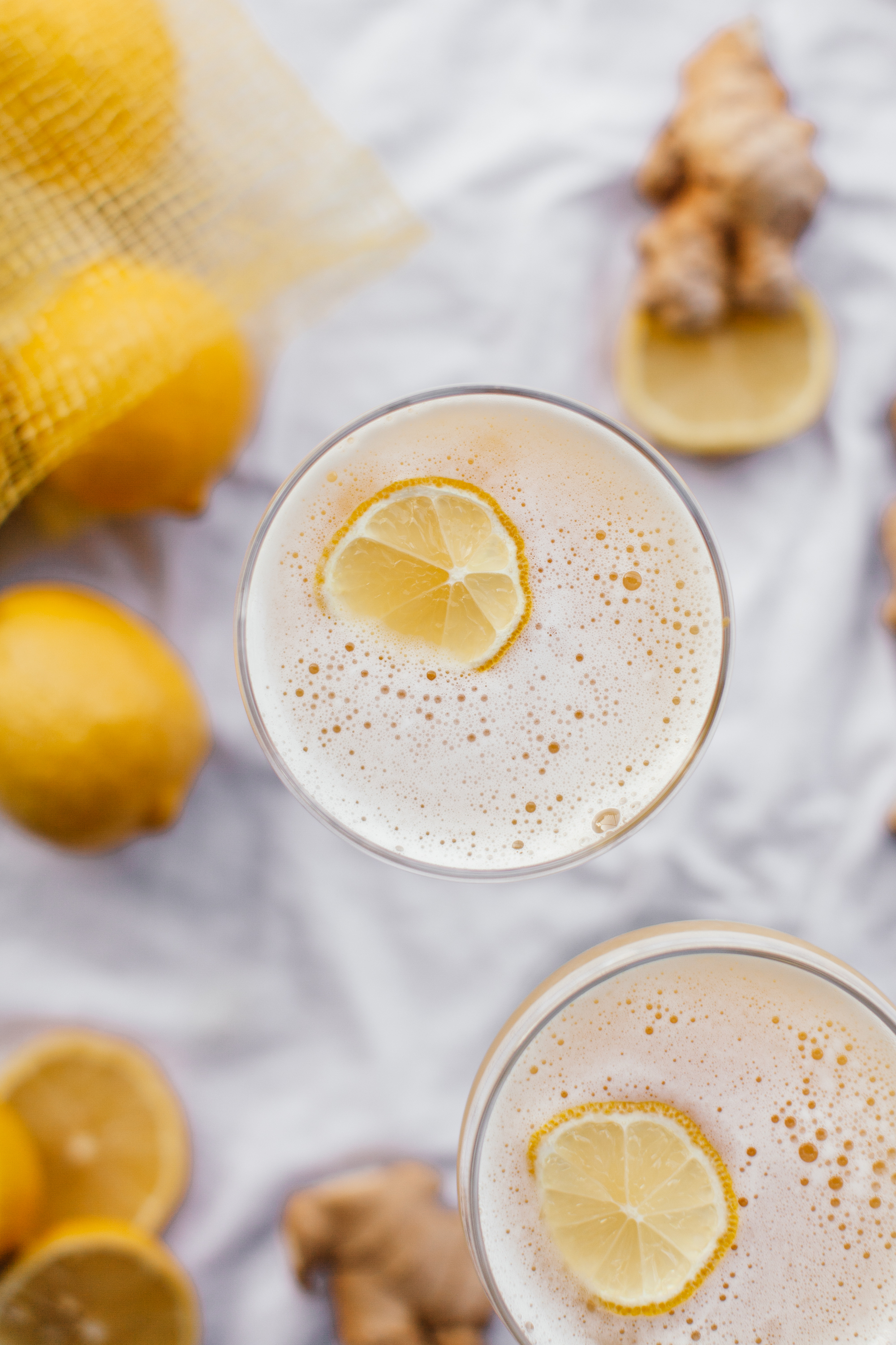 Ginger Whiskey Sour cocktail recipe with just a handful of ingredients. | bygabriella.co