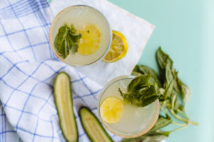 Cucumber Basil Mezcalita Cocktail Recipe | bygabriella.co