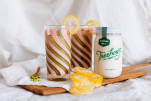 Matcha Highball cocktail recipe featuring - yes, almond milk! | bygabriella.co
