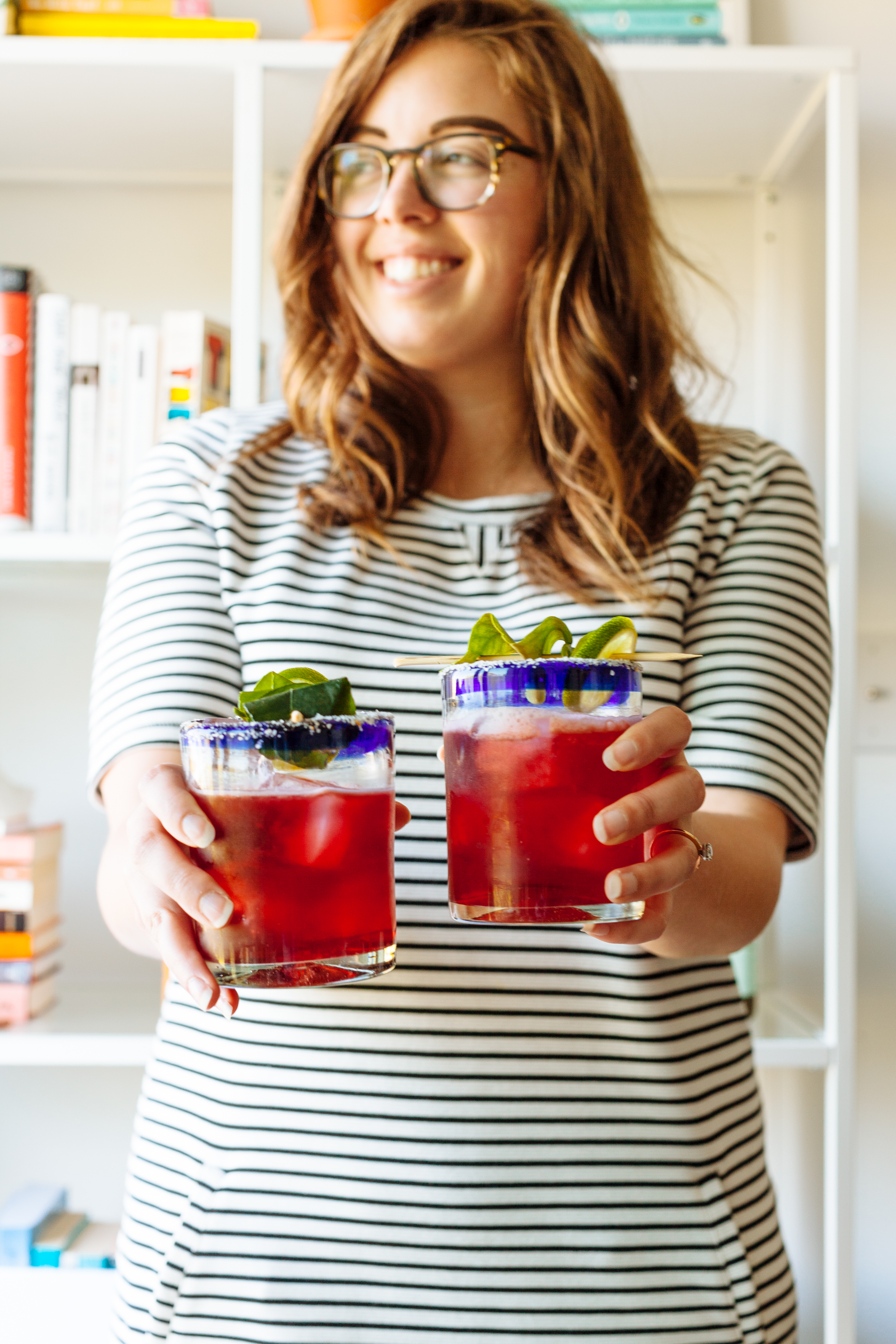 A sweet and tangy Hibiscus Aperol Margarita recipe | bygabriella.co