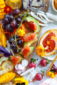 Your spring charcuterie board isn't complete without this grapefruit, avo, and honey combo - so much yum! | bygabriella.co