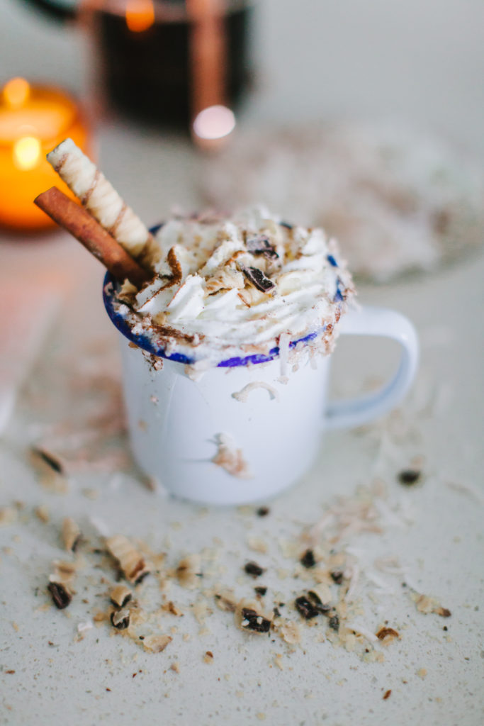 Treat yourself to a delicious Coconut Cinnamon Holiday Coffee because you deserve it this holiday season | bygabriella.co