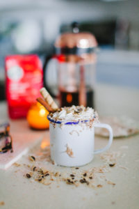 Treat yourself to a delicious Coconut Cinnamon Holiday Coffee because you deserve it this holiday season | bygabriella.co