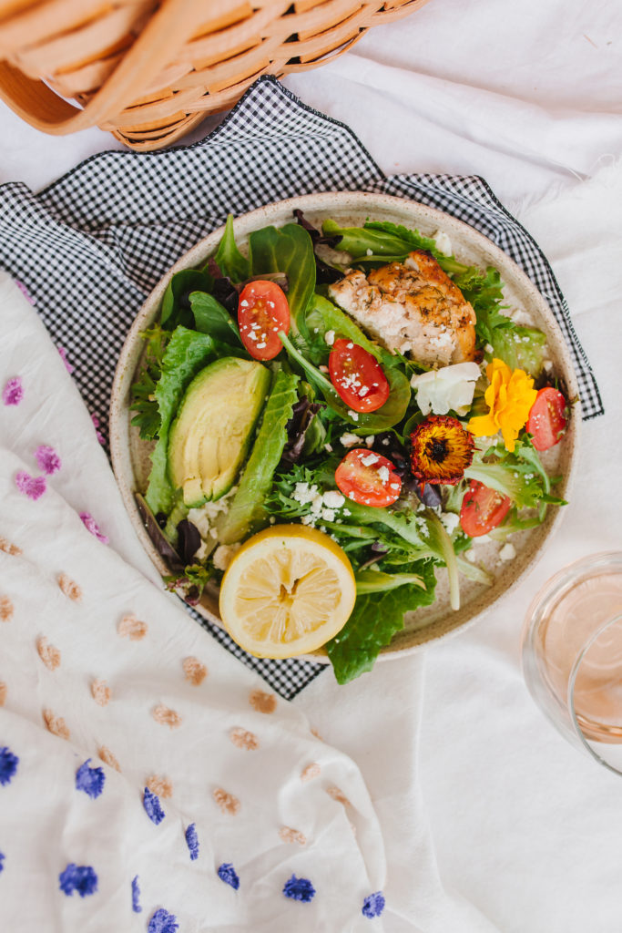 A delicious Cobb Salad fit for a summer picnic party | bygabriella.co @gabivalladares