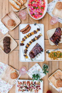 4th of July Menu for this year's bbq featuring lots of yummy vegetarian sides | bygabriella.co