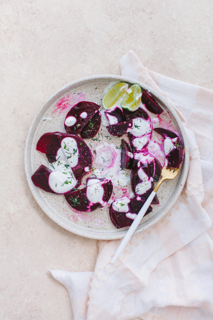 Herb beet salad recipe - perfect for lunch or dinner! | bygabriella.co @gabivalladares