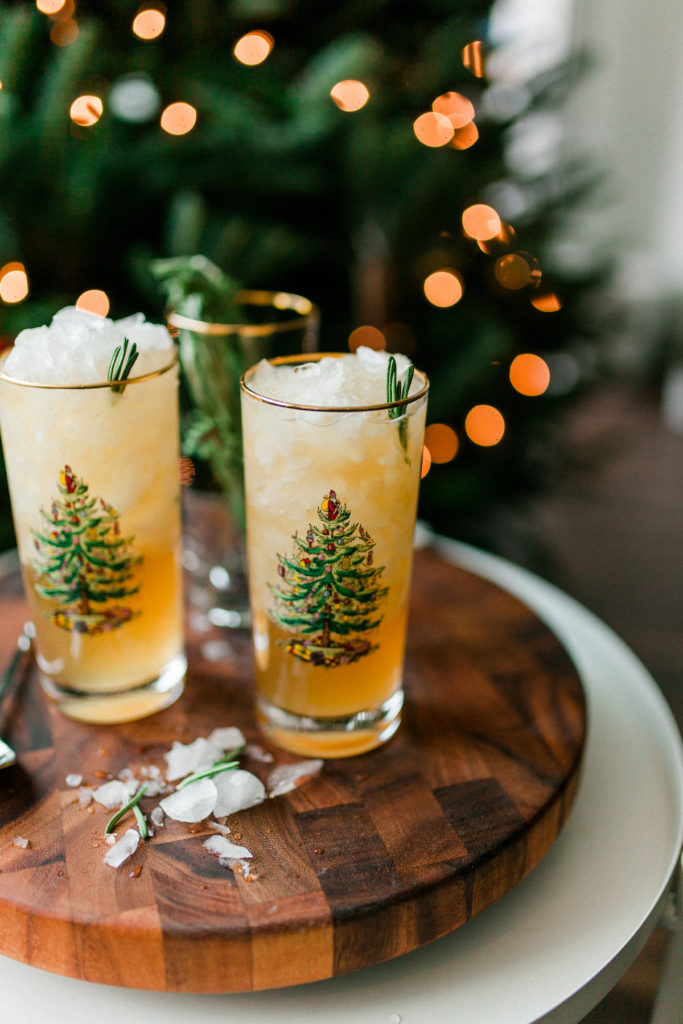 Spicy Holiday Highball cocktail featuring a spicy liqueur that's fit for any occasion | bygabriella.co @gabivalladares