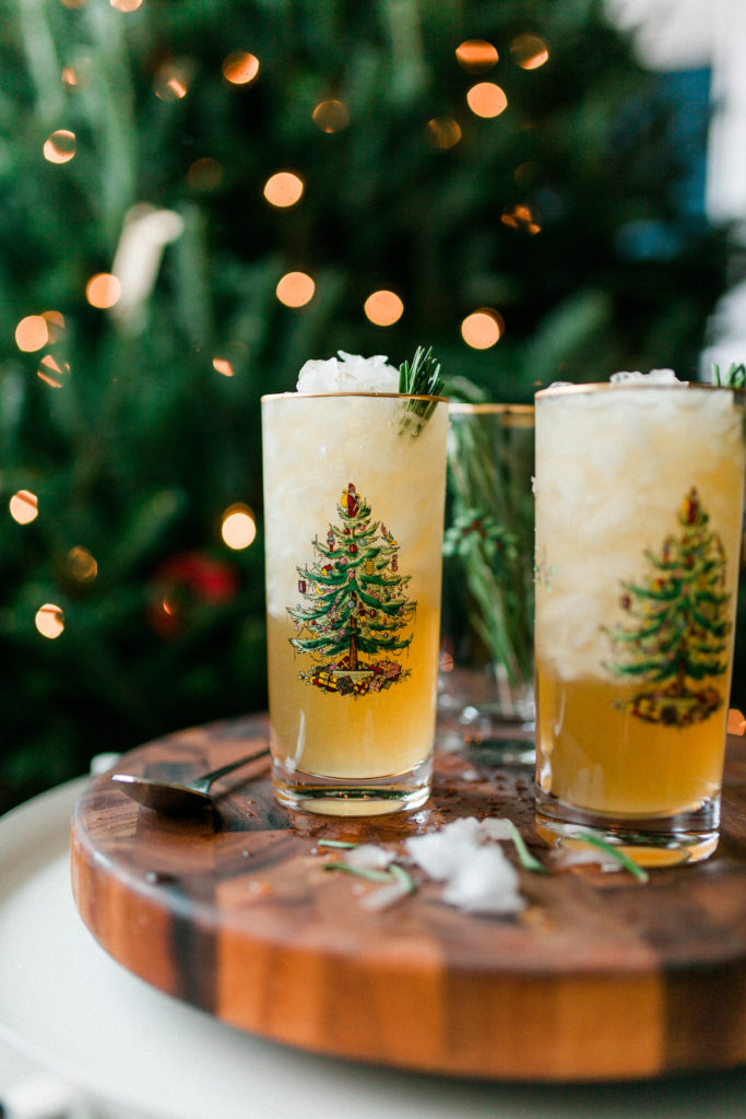 Spicy Holiday Highball cocktail featuring a spicy liqueur that's fit for any occasion | bygabriella.co @gabivalladares
