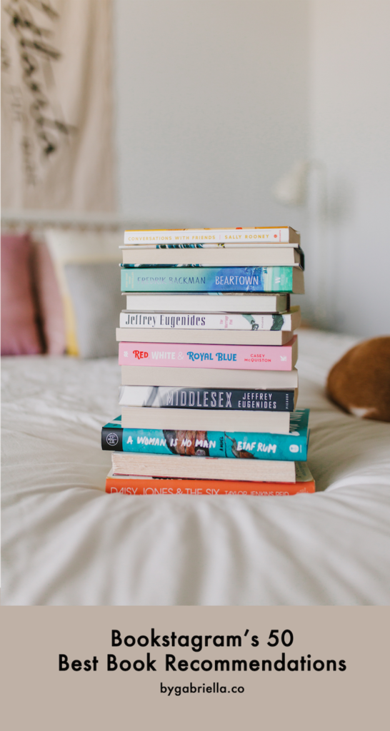 50 Book recommendations as suggested by bookstagram | bygabriella.co @gabivalladares
