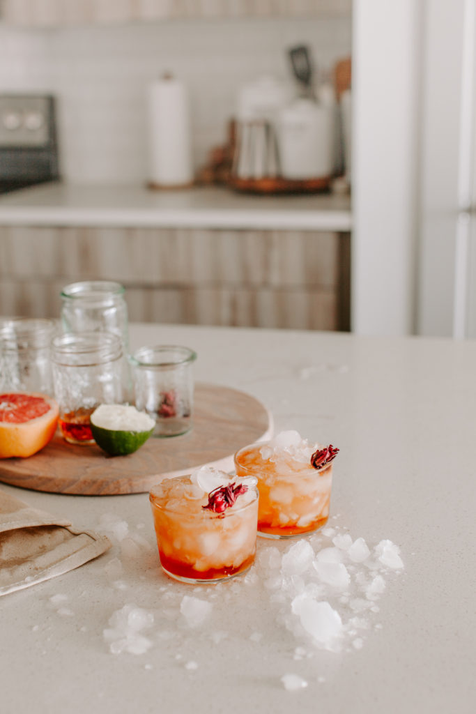 Grapefruit Basil Port Cocktail recipe | bygabriella.co @gabivalladares