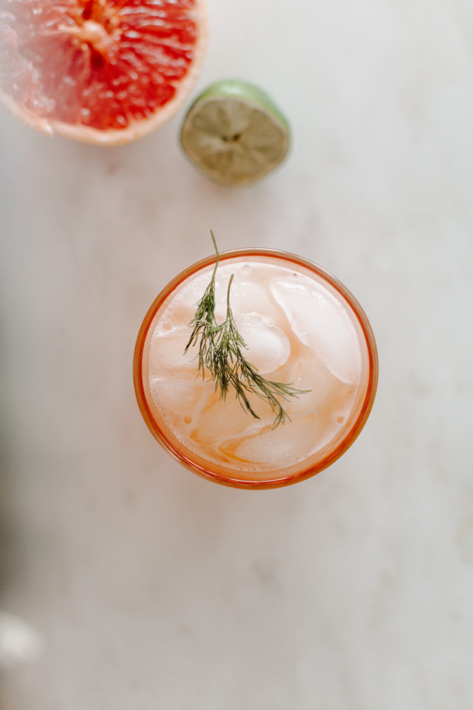Grapefruit Rose Margarita recipe - a perfect cocktail recipe for entertaining (or as a quarantine cocktail!) | bygabriella.co @gabivalladares